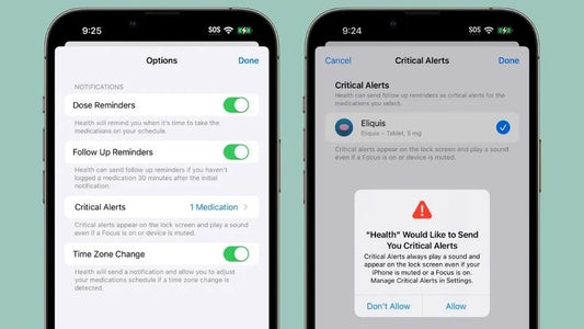 IOS 17 Health App introduces follow-up notifications, reminding users not to forget to take medication